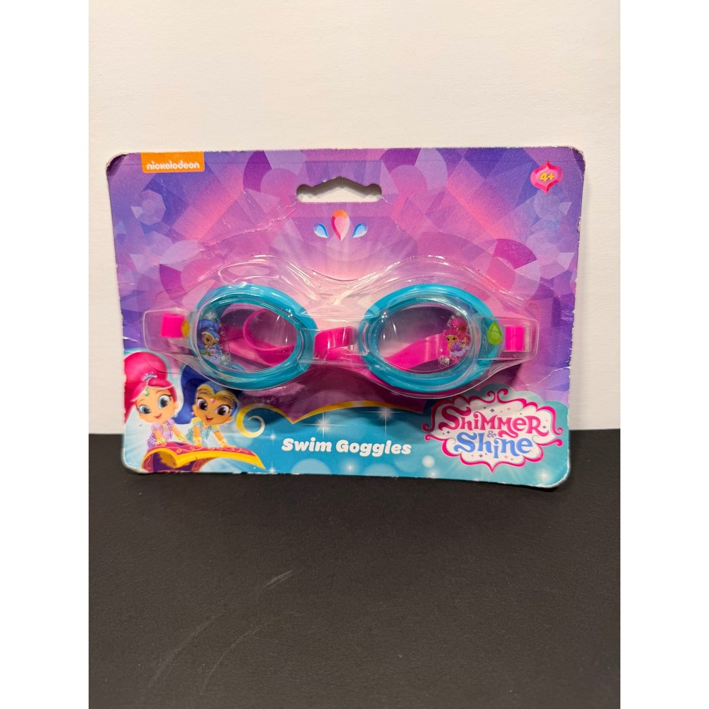 Nickelodeon Shimmer and Shine Kids Swim Goggles Teal Pink Age 4+ New 26597